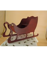 Vintage Wooden Large Sleigh Christmas Holiday Seasonal Decor for Table P... - €16,54 EUR