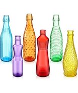 6 Pc Colorful Wine Bottles for Bottle Holder Tree Garden Art Yard Decor ... - $35.63