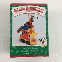 Hallmark Merry Miniatures Mickey Express Train #5 Goofy&#39;s Caboose Vintag... - $19.75