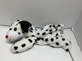 Kellytoy Plush White Black Patches Dog - $11.88
