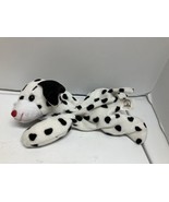 Kellytoy Plush White Black Patches Dog - $11.88