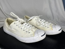 Converse Jack Purcell Low Canvas Athletic Casual Shoes White Mens Size 13 - £19.57 GBP