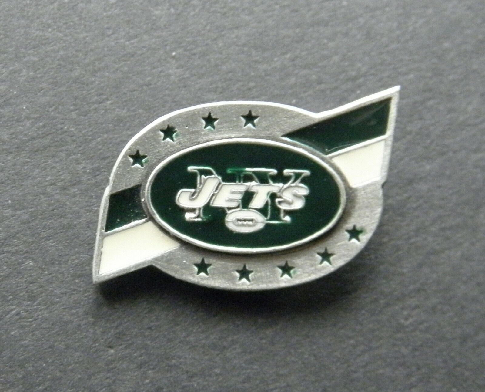 NEW YORK JETS NFL FOOTBALL LOGO LAPEL PIN BADGE 1 INCH