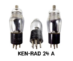 Vintage Radio &amp; Amp Vacuum Tubes/Valves, KEN-RAD 24A - £13.92 GBP