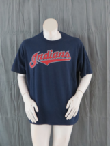 Cleveland Indians Shirg (VTG) - Script by Russell Athletic - Men&#39;s Extra-Large  - £39.16 GBP