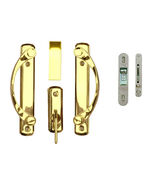 Andersen Newbury 2-panel Gliding Door Hardware Set in Bright Brass - $5,533.22 MXN