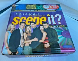Friends Scene It? Deluxe Edition 2 Dvd Game Metal Tin Never Used Sealed Pieces - £54.33 GBP