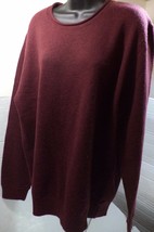 Gap Men&#39;s Pullover Casual Crew Neck Long Sleeve Sweater Size S-XL Color Burgungy - £19.76 GBP