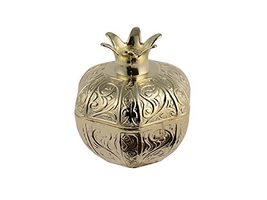 LaModaHome Gold Big Pomegranate Sugar Bowl for Home, Kitchen and Wedding Party,  - £18.94 GBP