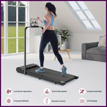 Folding 2.5HP Treadmill Walking Pad w/ LED Display &amp; Remote - No Assembl... - $225.44