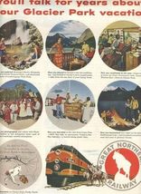 Great Northern Railway Western Star Glacier Park Magazine Ad 1948 - $9.90