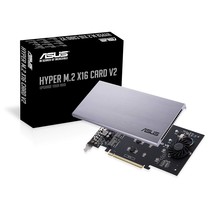 ASUS Hyper M.2 X16 PCIe 3.0 X4 Expansion Card V2 Supports 4 NVMe M.2 (22... - $98.99