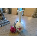 LENOX CHINA ROSELYN RHODORA BUD VASE 8&quot; NARROW NECK BACKSTAMPED USA - $33.63 CAD