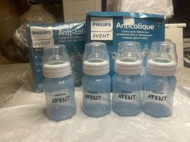 Philips anti-Colic Baby Bottles Blue 9 oz 4pk Damaged box Read - $18.67