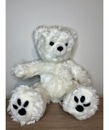 Vintage The Bear Factory 2001 Polar Bear Plush White Stuffed Animal Blac... - £11.01 GBP