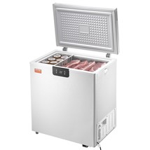 VEVOR Chest Freezer, 3.88 Cu.ft / 110 L Compact Deep Freezer, Free Standing Top  - €418,36 EUR
