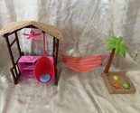 BARBIE Dollhouse  Furniture Club Chelsea Playset TIKI HUT 2008 Mattel - $15.79