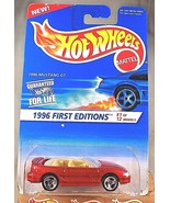 1996 Hot Wheels #378 First Editions 1/12 1996 MUSTANG GT Red w/Chrome 3S... - $10.00