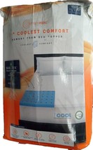 SensorPEDIC 1.5&quot; COOLEST COMFORT MEMORY FOAM BED TOPPER. 142 JS - £105.52 GBP