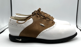 Vintage Nike Air Men&#39;s Golf Shoes Lace Up Low Top Brown &amp; White VG Cond ... - $552.44 MXN