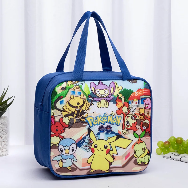 Cartoon Pokemon Hello Kitty cute lunch box bag handbag Outdoor tote bag Action - £12.39 GBP