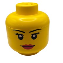 LEGO Girl Storage Head Small Yellow Container - $16.16 CAD