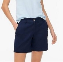 $50 nwt J.CREW 7&quot; walking shorts 2 navy blue Chino bermudas XS - £6.86 GBP