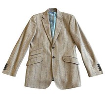 Charles Tyrwhitt Border Tweed Wool Cashmere Blazer Jacket Windowpane Size 38L - $96.75