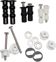 Toilet Seat Hinges Bolt Screws Toilet Seat Fixings Expanding Rubber Top ... - £25.95 GBP