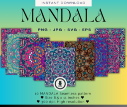 Mandala SVG Bundle decoration, Mandala For Cricut, Mandala Clipart, svg files - £0.75 GBP