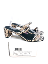 Olivia Miller  Carlisle Slide Block Heel Dress Sandals- Cheetah, US 9M - £19.65 GBP