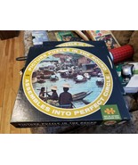 Vintage Jaymar  Photograph PICTURE PUZZLE  THE ROUND - Bankok Floating M... - $27.15 CAD