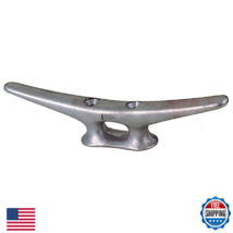 Perko 8" Aluminum Cleat Closed Base White Marine Hardware Boat Accessory - $41.33