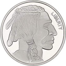 From Silvertowne Mint, Buffalo Silver Round Fine Silver 1 Oz. - £41.52 GBP