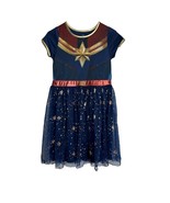 Captain Marvel Girls Dress Size XL 14-16 Costume Tutu Tulle A Line Dress Up - £11.68 GBP
