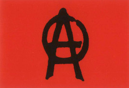 Anarchy Poster Flag Red Punk Rock Logo - $14.99