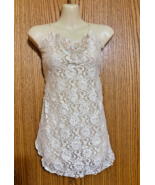 Vintage Secret Treasures Sexy Lace Chemise Sz Med. Ivory - $16.00