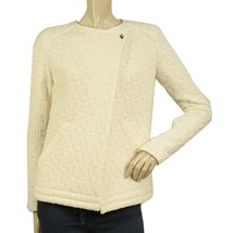 IRO Heddi Cream Textured Fabric Snap Button  Cardigan Jacket size 36 - $108.90