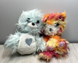 Scruff-a-Luvs lot 2 pink orange cat kitten Snow Pals blue walrus plush M... - £10.65 GBP
