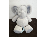 Carters Just One You Elephant Plush Stuffed Animal Musical Blue Bow Star... - £13.49 GBP