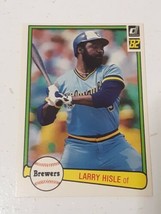 Larry Hisle Milwaukee Brewers 1982 Donruss Card #358 - £0.78 GBP