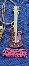New Betsey Johnson Necklace Guitar Nashville Country Music Collectible Decorate - £11.95 GBP