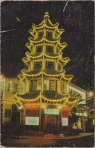 ZAYIX Postcard Golden Pagoda Restaurant Chinatown Los Angeles 090222PC67 - £2.35 GBP