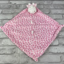 Angel Dear Pink Giraffe Security Blanket Baby Lovey Infant  Plush 12 X 12 - £8.56 GBP