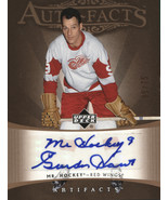 2005-06 UPPER DECK ARTIFACTS #AF-GH GORDIE HOWE AUTOFACTS #05-75 - $250.00