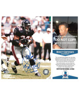 Jamal Anderson signed Atlanta Falcons football 8x10 photo Beckett COA proof - $108.89