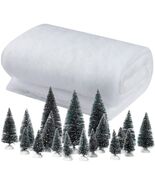 Christmas Snow Blanket Roll 40x60in with 19 Mini Sisal Trees White Thick... - $278.75 MXN