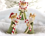 Set of 3 Mice with Candy Canes by Valerie in - $193.99
