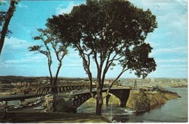 New Brunswick Postcard Lancaster Reversing Falls Bridge Saint John River - £1.70 GBP