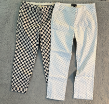 J. Crew Campbell Dress Pants Lot  White Navy Print Size 2 Polka Dots Car... - $402.15 MXN J. Crew Campbell Dress Pants Lot  White Navy Print Size 2 Polka Dots Car... - $402.15 MXN